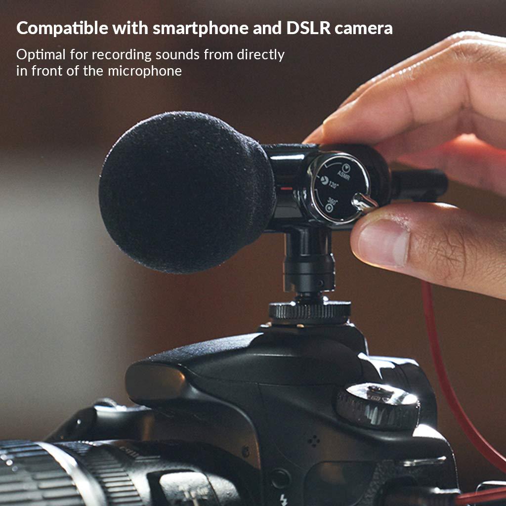 ORANGEMONKIE ORANGEMONKIE / Q-Mic (All-in-One ASMR Direct Omni 360 Microphone, 2 Tripod, 4 Cables, Phone Holder, Case) / Smartphone, DSLR Video Recording Kit for YouTube, TikTok, Vlogging, Filmmaker