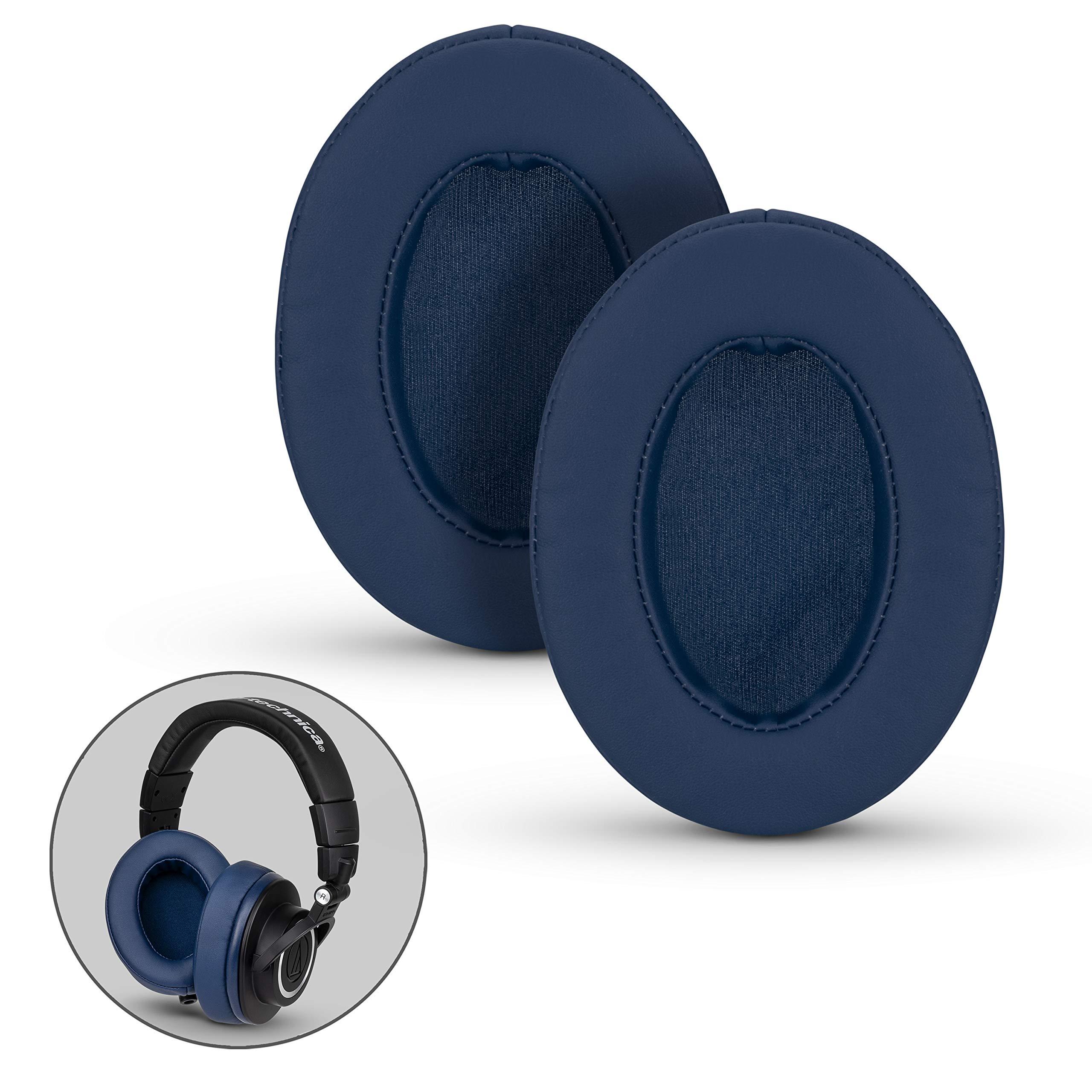 BRAINWAVZ Brainwavz Replacement Memory Foam Earpads for Large Over the Ear Headphones, Dark Blue