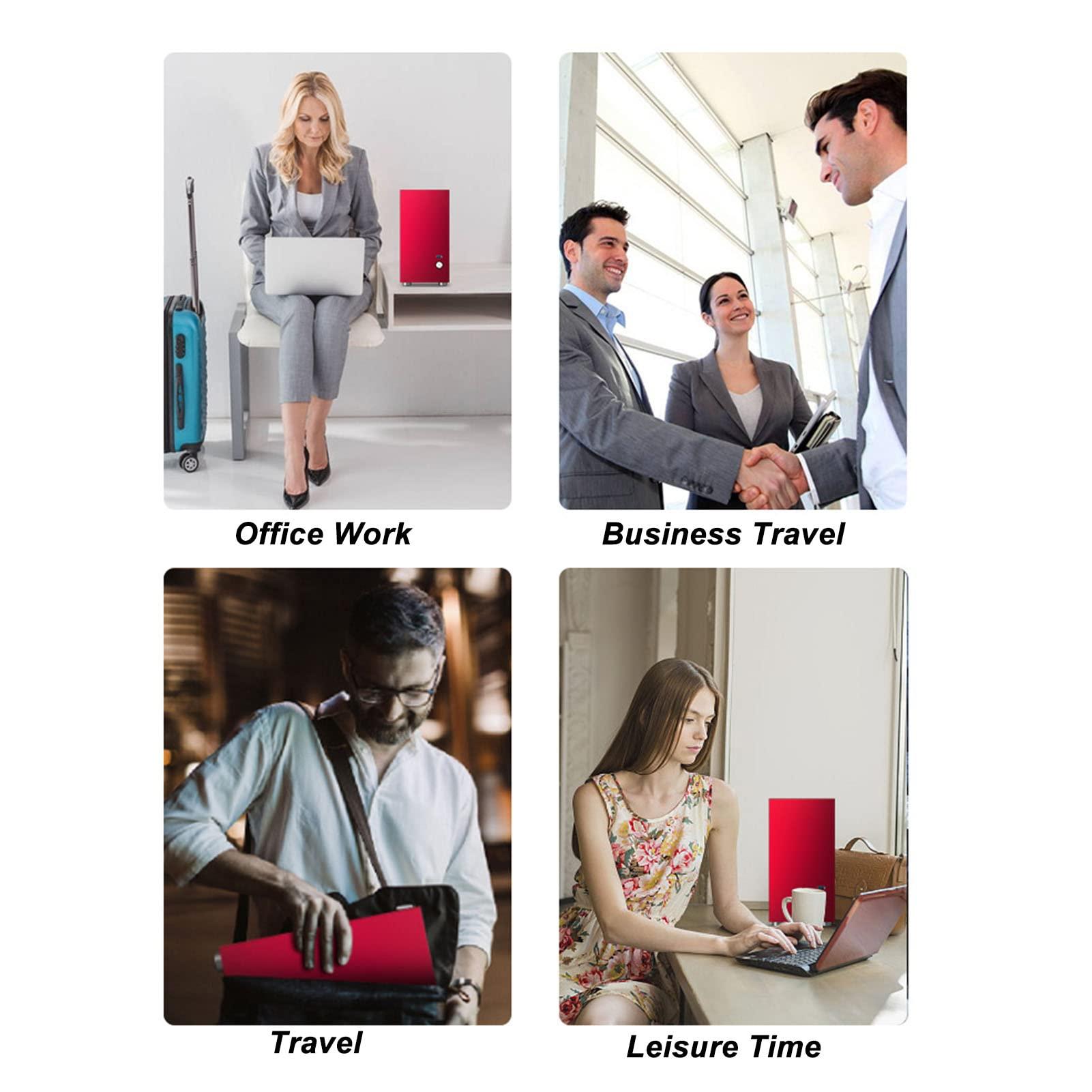 Vikye Mini ITX Case Computer Chassis, Aluminium Alloy HTPC Case Mini Portable ITX Case with Anti Slip Foot Padfor HTPC Desktop