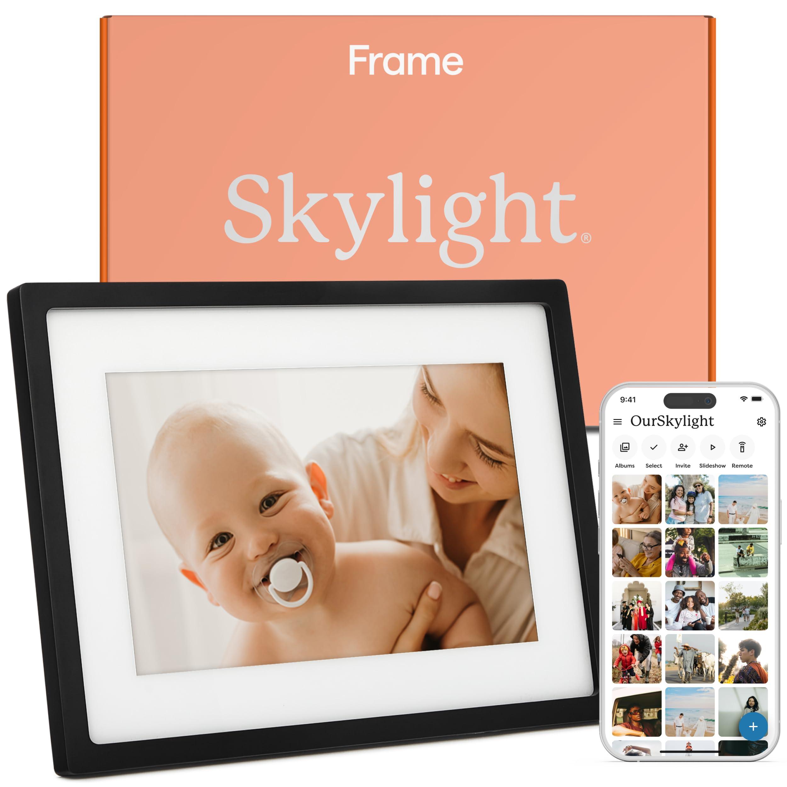 Skylight Skylight Frame WiFi Digital Picture Frame Customer Support, Touch Screen Digital Photo Frame with Easy Setup, Photo Gifts for Parents and Grandparents - 10 Inch Black