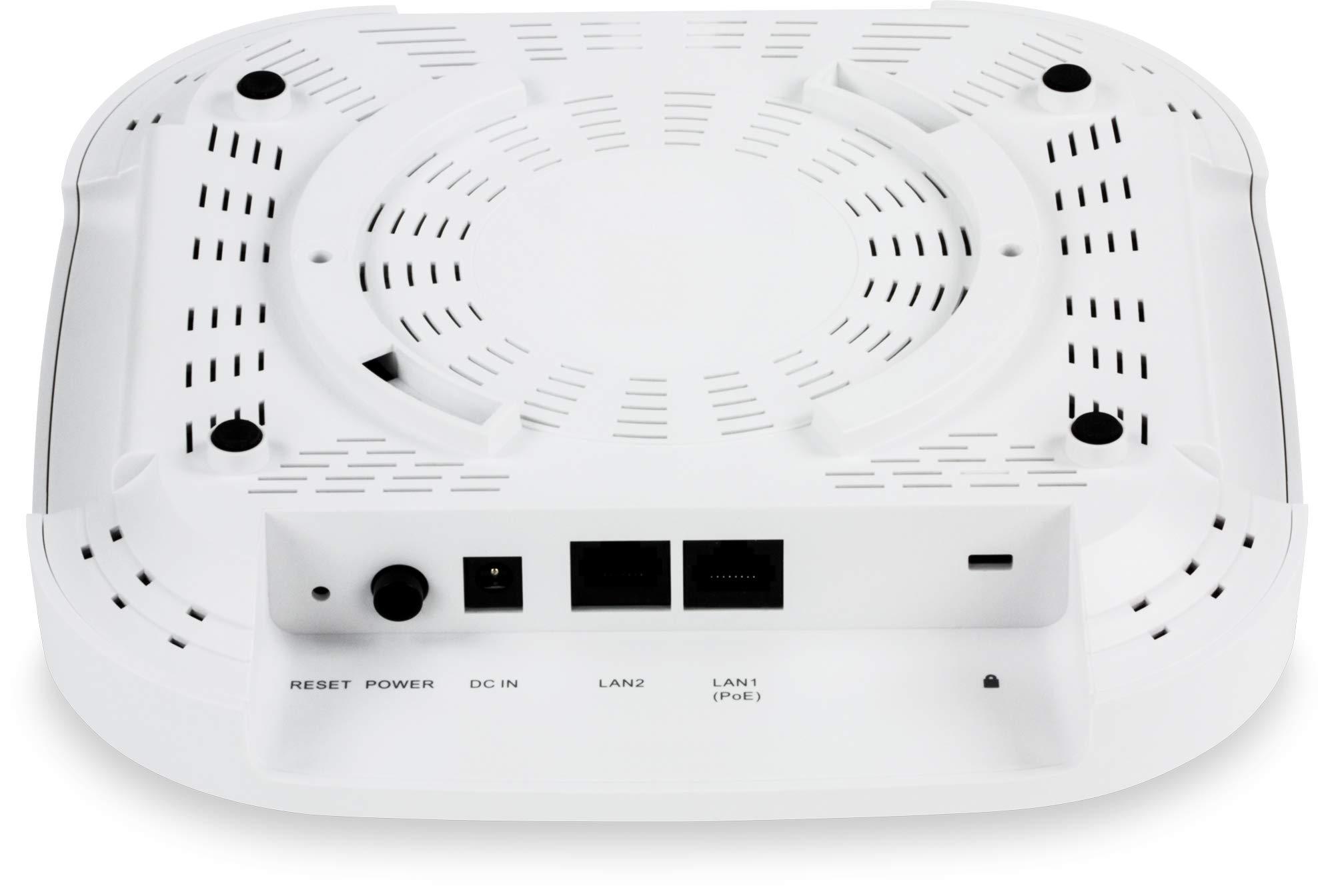TRENDnet TRENDnet AC2200 Tri-Band PoE+ Indoor Wireless Access Point, 867Mbps WiFi AC + 400Mbps WiFi N Bands, Wave 2 MUMIMO, Client Bridge, WDS, AP, WDS Bridge, WDS Station, Repeater Modes, White, TEW-826DAP