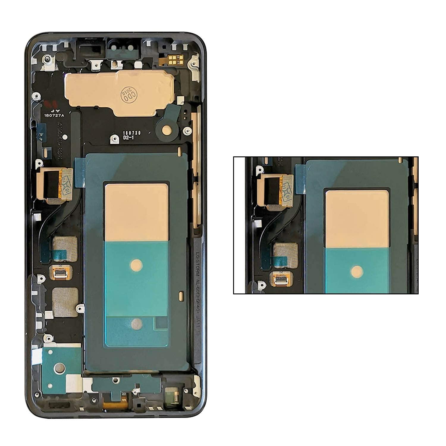 A-MIND A-MIND for LG V40 ThinQ V405EBM V405QA7 V405TAB V405UA V405UA0 V405UAB with Frame Screen Replacement Touch Screen Digitizer LCD Display Full Assembly Repair Kits,with Screen Protector+Tools