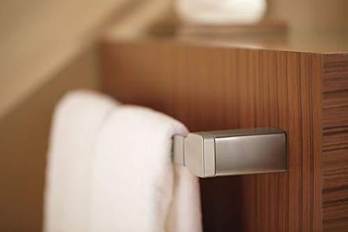 Moen Moen YB8824BN 90 Degree Modern 24-Inch Bathroom Single -Towel Bar, Brushed nickel