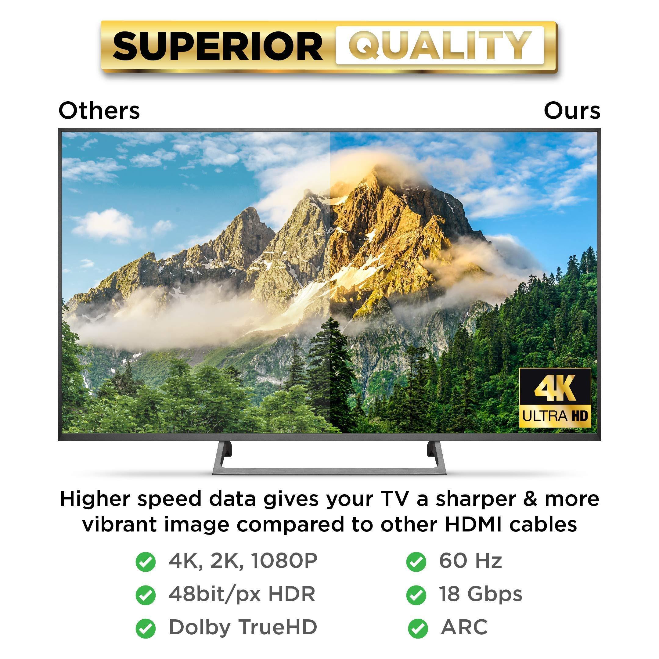 PowerBear PowerBear 4K HDMI Cable 10 ft & 25 ft Bundle