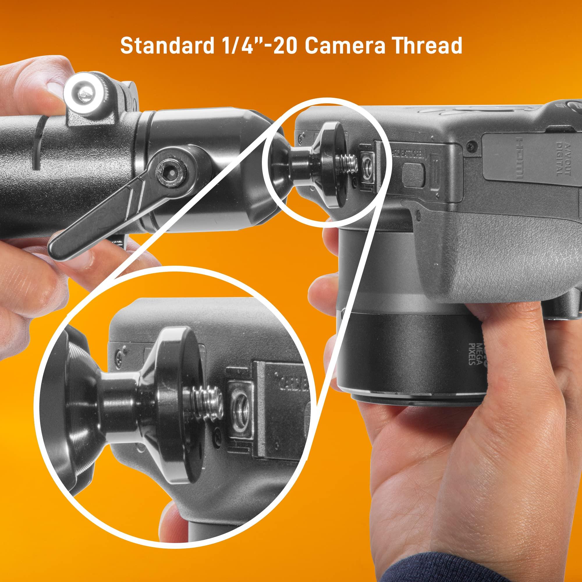 iBOLT iBOLT Stream-Cast Overhead Camera Rig Desk Mount for DSLR Cameras- with a Multi-Angle Telescoping Arm and 20 Camera Screw Attachment- for Top Down and Front Facing Photography