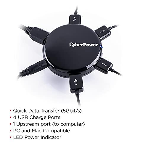 CyberPower CyberPower CPH430PB 4 Port USB 3.0 SuperSpeed Hub - Black