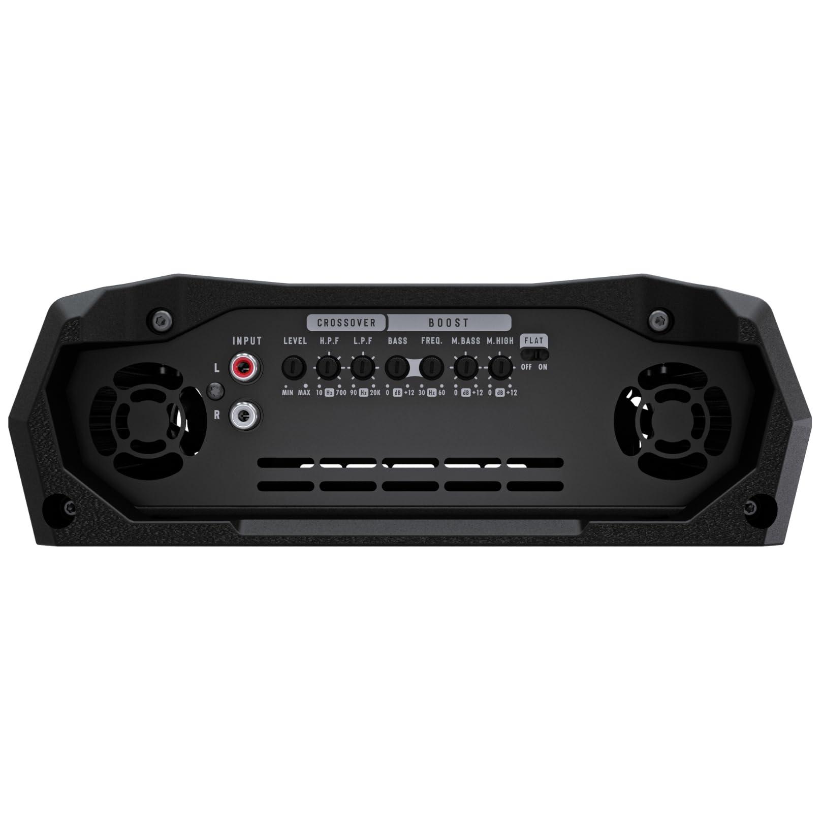 Stetsom Stetsom Bravo Attack 3000 4 Ohms Mono Car Amplifier, 3000.1 3K Watts RMS, 4 Stable Car Audio, Full Range HD Sound Quality, 3000x1, Crossover & Bass Boost, Car Stereo Speaker MD, Smart Coolers