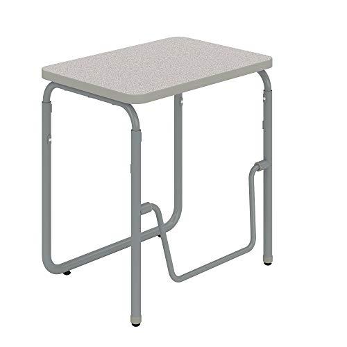 Safco Safco Products AlphaBetter 2.0 Height Adjustable Student Desk with Swinging Footrest Bar, Sit to Stand, 29-43, Pebble Gray