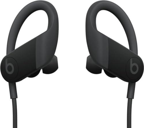 Beats Powerbeats High-Performance Wireless Bluetooth Headphones - Black - MWNV2LL/A (Renewed)