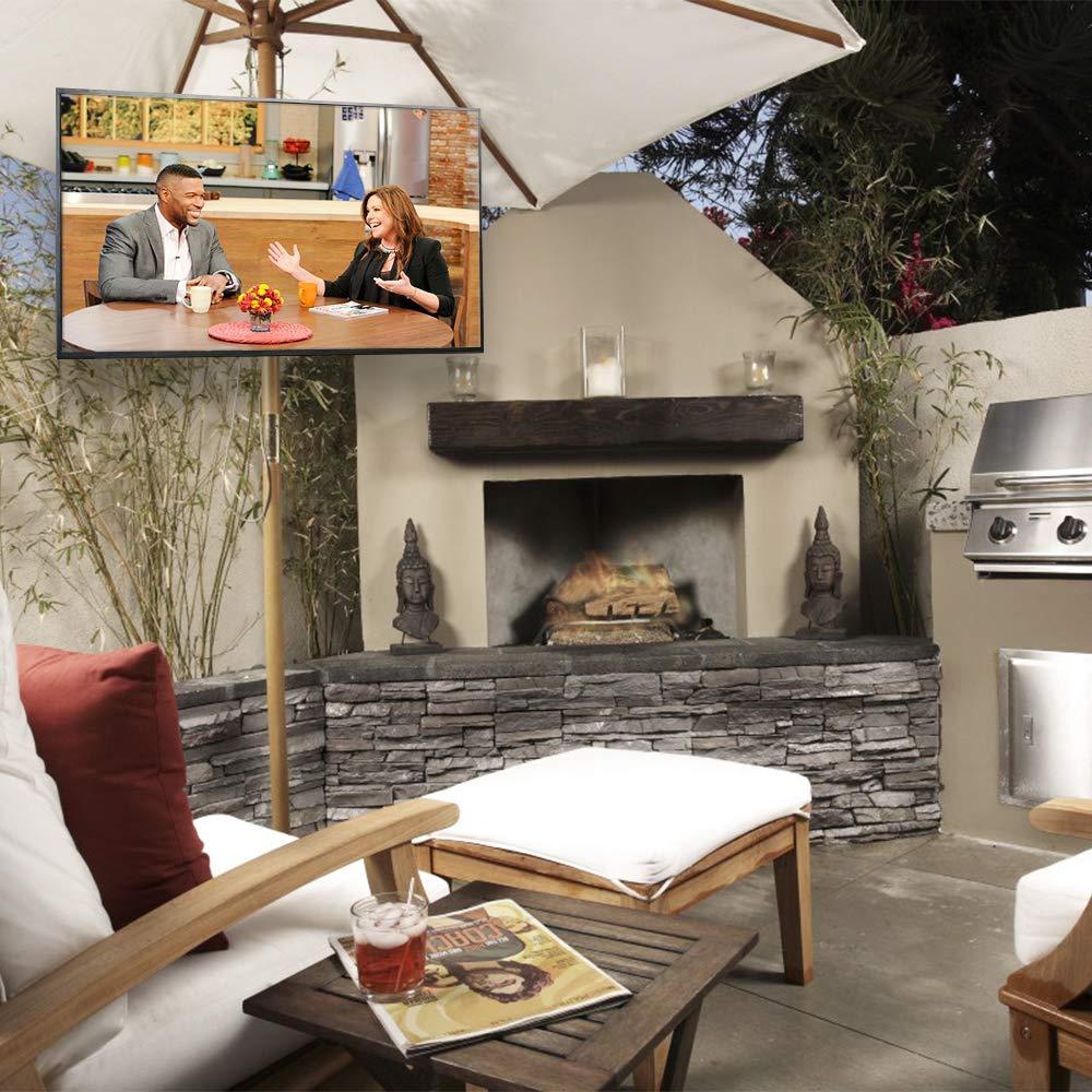 VIVO VIVO Steel Universal Full Motion Pole Mount Monitor Arm with Removable 75mm and 100mm VESA Plate, Fits 17 to 32 inch Screens, Black, MOUNT-POLE01A