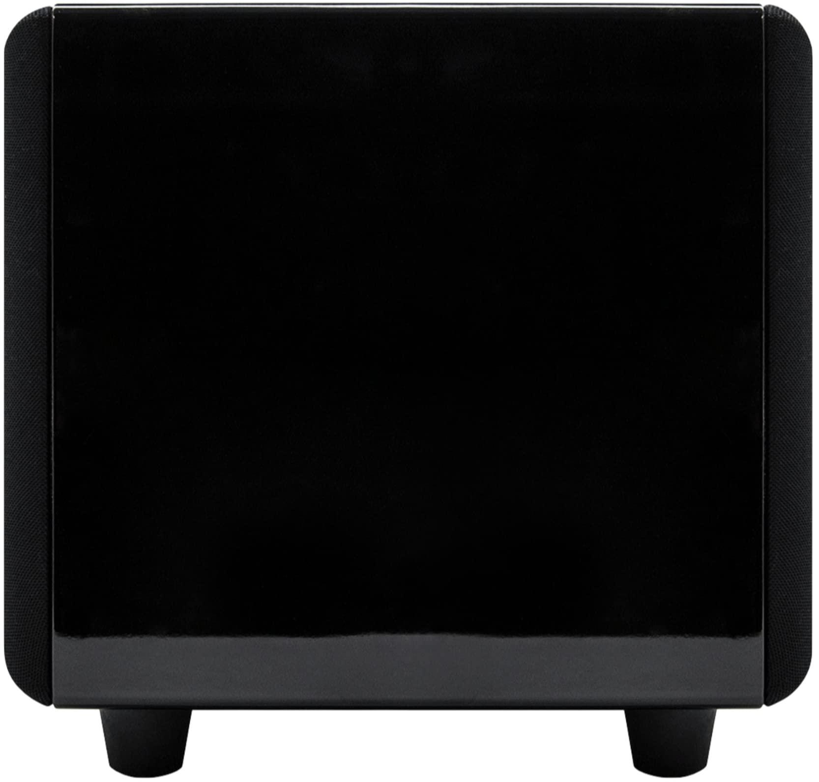 EARTHQUAKE EARTHQUAKE Sound MiniMe DSP P8 8-inch Powered Subwoofer with DSP Control and SLAPS Passive Radiator Technology, Black