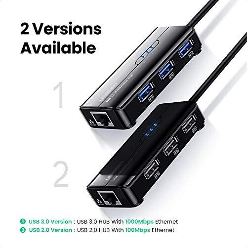 UOHUFIDABFD USB Hub USB Ethernet USB 3.0 to RJ45 USB Hub Computer Network Multi-Port Adapter