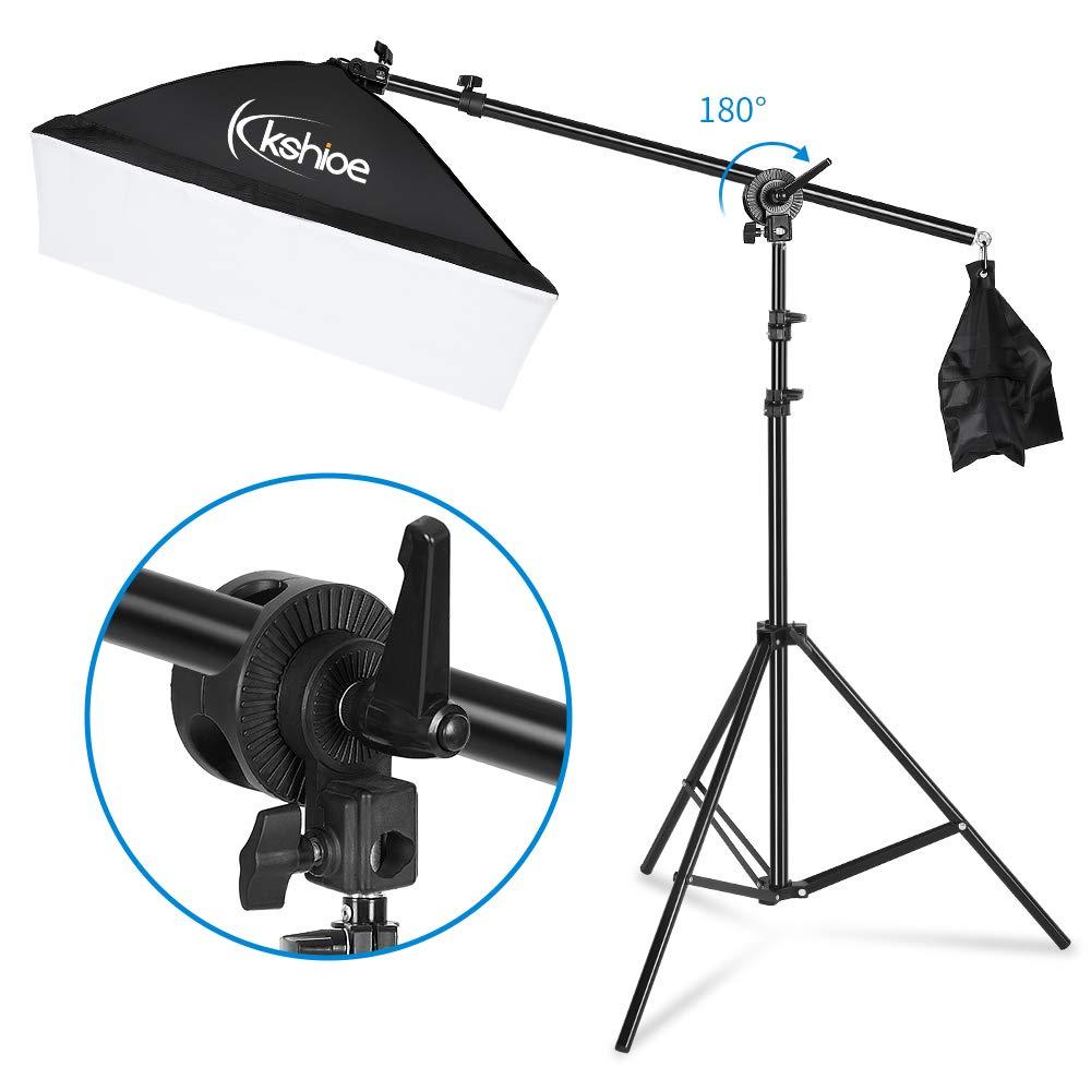 Kshioe Kshioe Photography Lighting Kit, 6.5x10feet/2x3m Backdrops Stand Support System, 5 in 1 reflectors, 1600w 5500k Umbrellas Softbox Continuous Lighting Kit for Portrait, Product and Video Shooting
