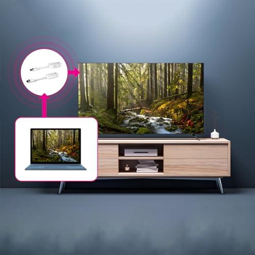 Aluratek Aluratek Streamcast Pro Wireless 1080P HDMI Transmitter and Receiver Streaming Kit for Wireless Streaming Video/Audio from Laptop to TV/Monitor, Plug-N-Play (AWHTR01F)