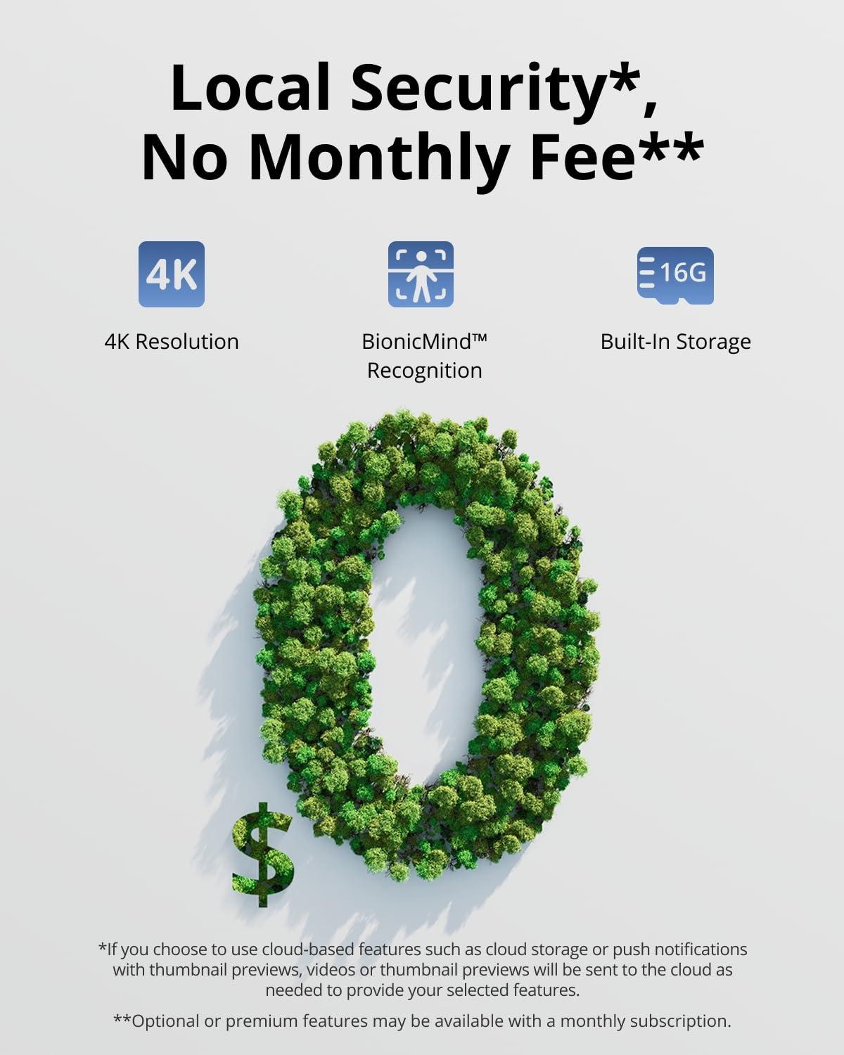 eufy Security eufy Security eufyCam S330 (eufyCam 3) Add-on Camera, Security Camera Outdoor Wireless, 4K with Integrated Solar Panel, Face Recognition AI, Expandable Local Storage, Spotlight, No Monthly Fee