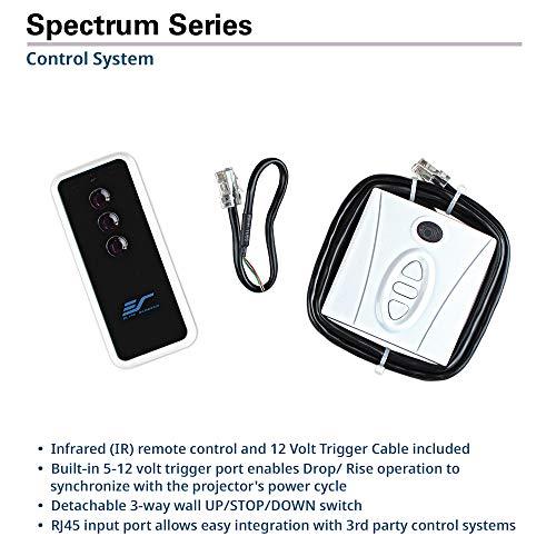 Elite Screens Elite Screens Spectrum Electric Motorized Projector Screen with Multi Aspect Ratio Function Max Size 84-inch Diag 4:3 + 77-inch Diag 16:9, Home Theater 8K/4K Ultra HD Ready Projection, ELECTRIC84V