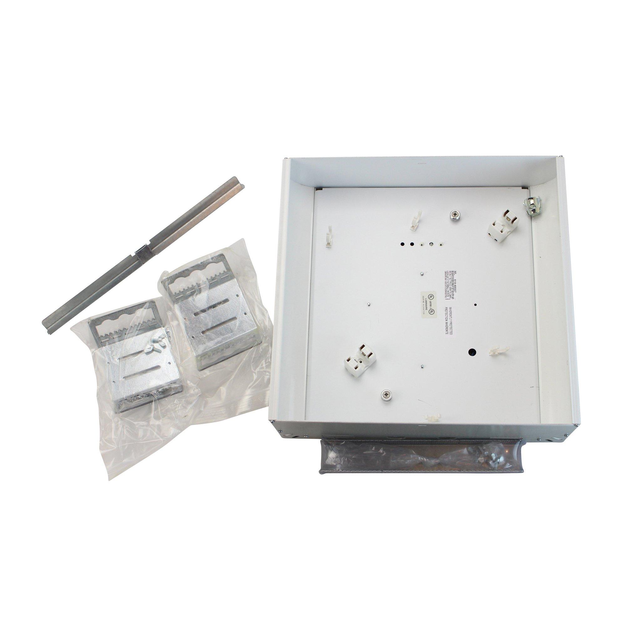 Zenon Architectural Lighting Zenon Architectural Lighting Meno Square 320 Fluorescent Recessed Surface Mount Square Fixture