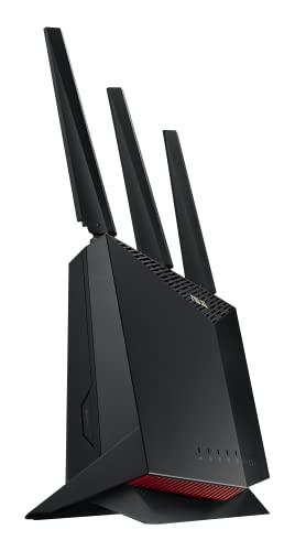 ASUS ASUS RT-AX86U Pro (AX5700) Dual Band WiFi 6 Extendable Gaming Router, 2.5G Port, Gaming Port, Mobile Game Mode, Port Forwarding, Subscription-free Network Security, VPN, AiMesh Compatible