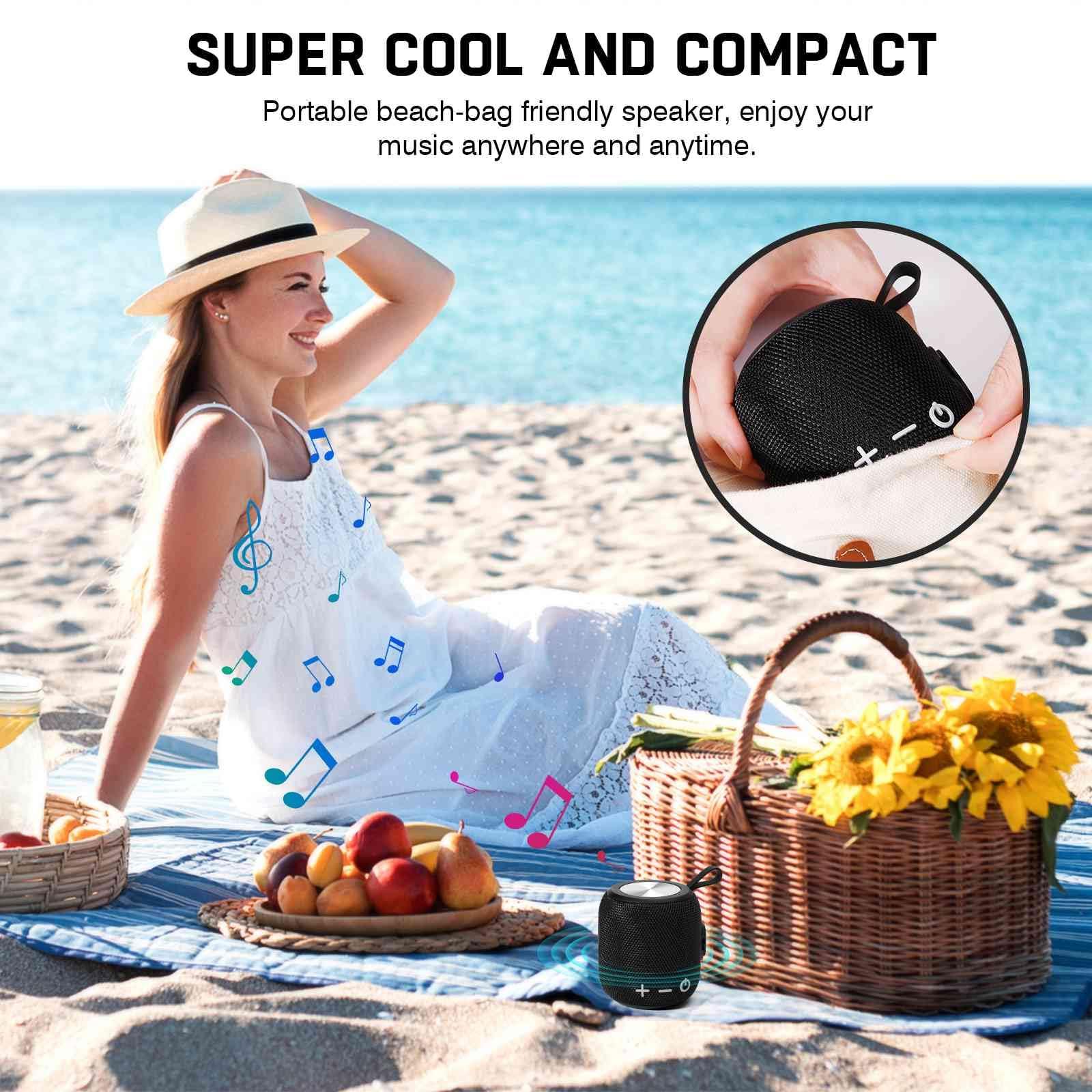 UrbanX Bluetooth Speaker: Powerful Stereo Sound, IPX7 Waterproof, True Wireless Stereo Pairing, Portable Design, Latest Bluetooth V5.2 - Perfect for Moto G Stylus 5G, Beach, Outdoor, Home, Parties- Red