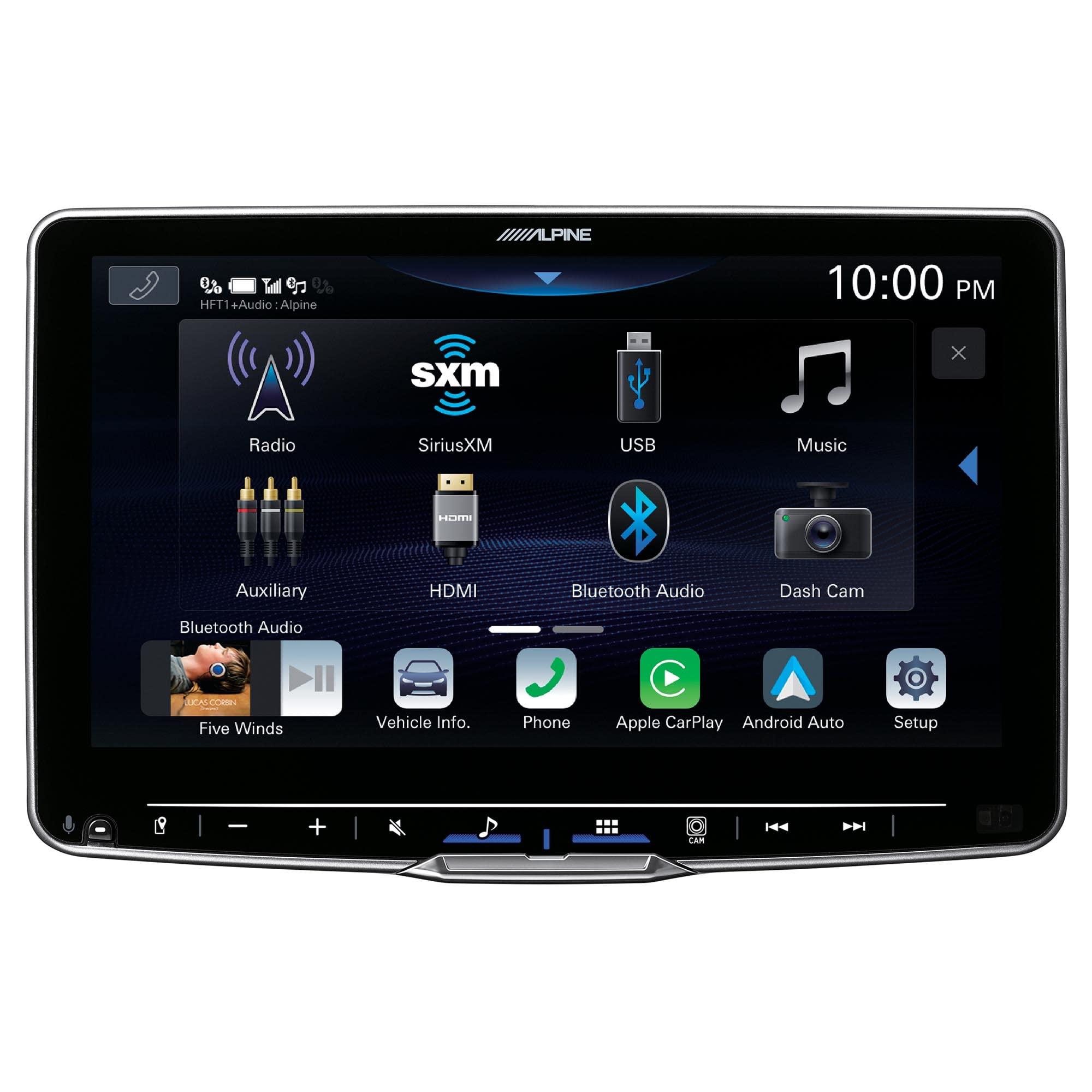 Alpine Alpine ILX-F509 Halo9 9\" Multimedia Touchscreen Receiver w/ 2 Pairs Alpine SXE-1726S 6.5\" Coax & Power Pack