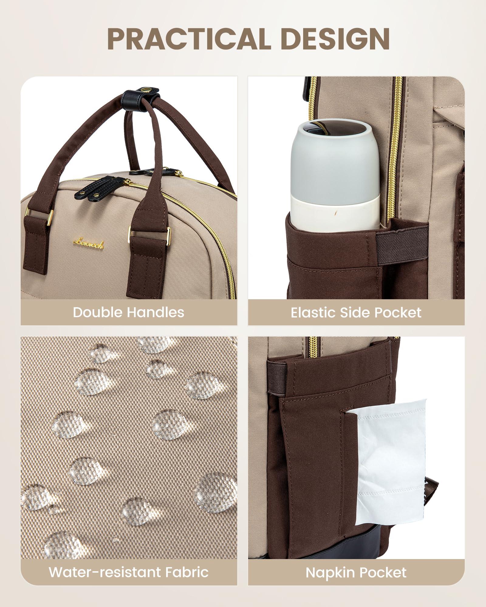 LOVEVOOK LOVEVOOK Travel Laptop Backpack Women, 17.3 Inch Anti-theft Laptop Bag with USB Port, Fashion Waterproof Computer Backpacks Teacher Nurse Backpack Purse for College Work