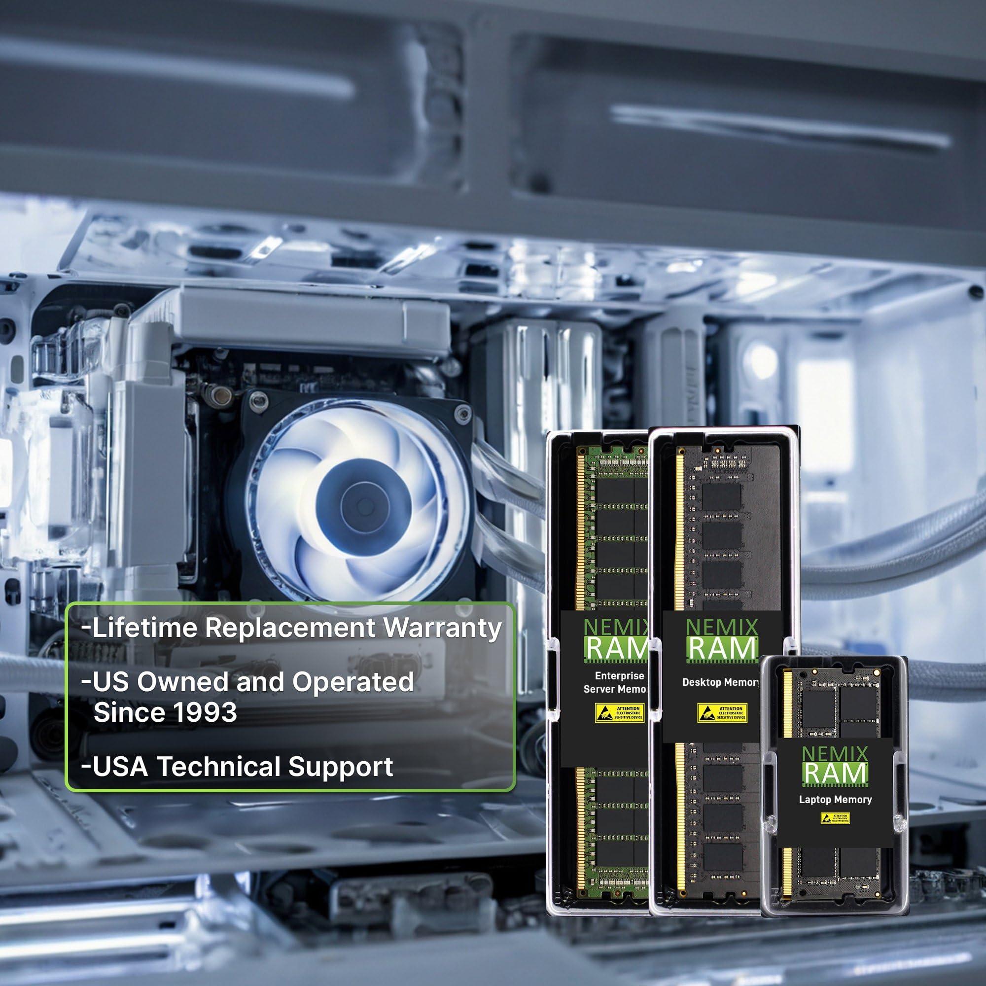 NEMIX RAM NEMIX RAM 24GB (1X24GB) DDR5 4800MHZ PC5-38400 1Rx8 1.1V CL40 262-PIN ECC Unbuffered SODIMM Memory