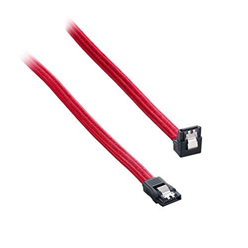 CableMod CableMod ModFlex Sleeved Right Angle SATA 3 Cable (Red, 30cm)