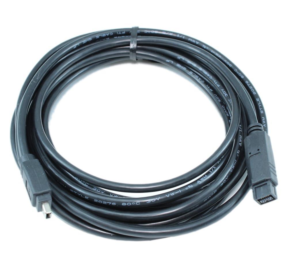 My Cable Mart MyCableMart 15ft, 9 Pin to 4 Pin Firewire-800/400 Bilingual Cable