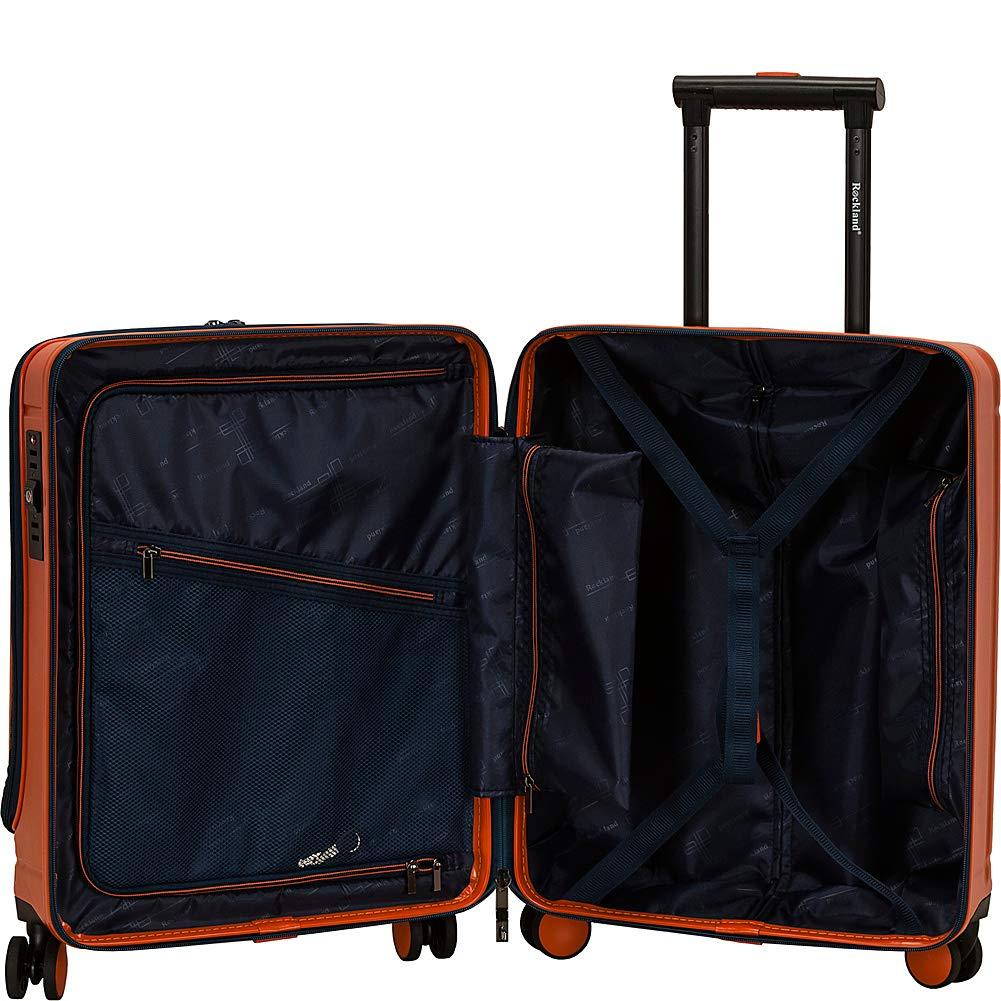 Rockland Rockland Tokyo Hardside Laptop Spinner Luggage, Navy, Carry-On 19-Inch