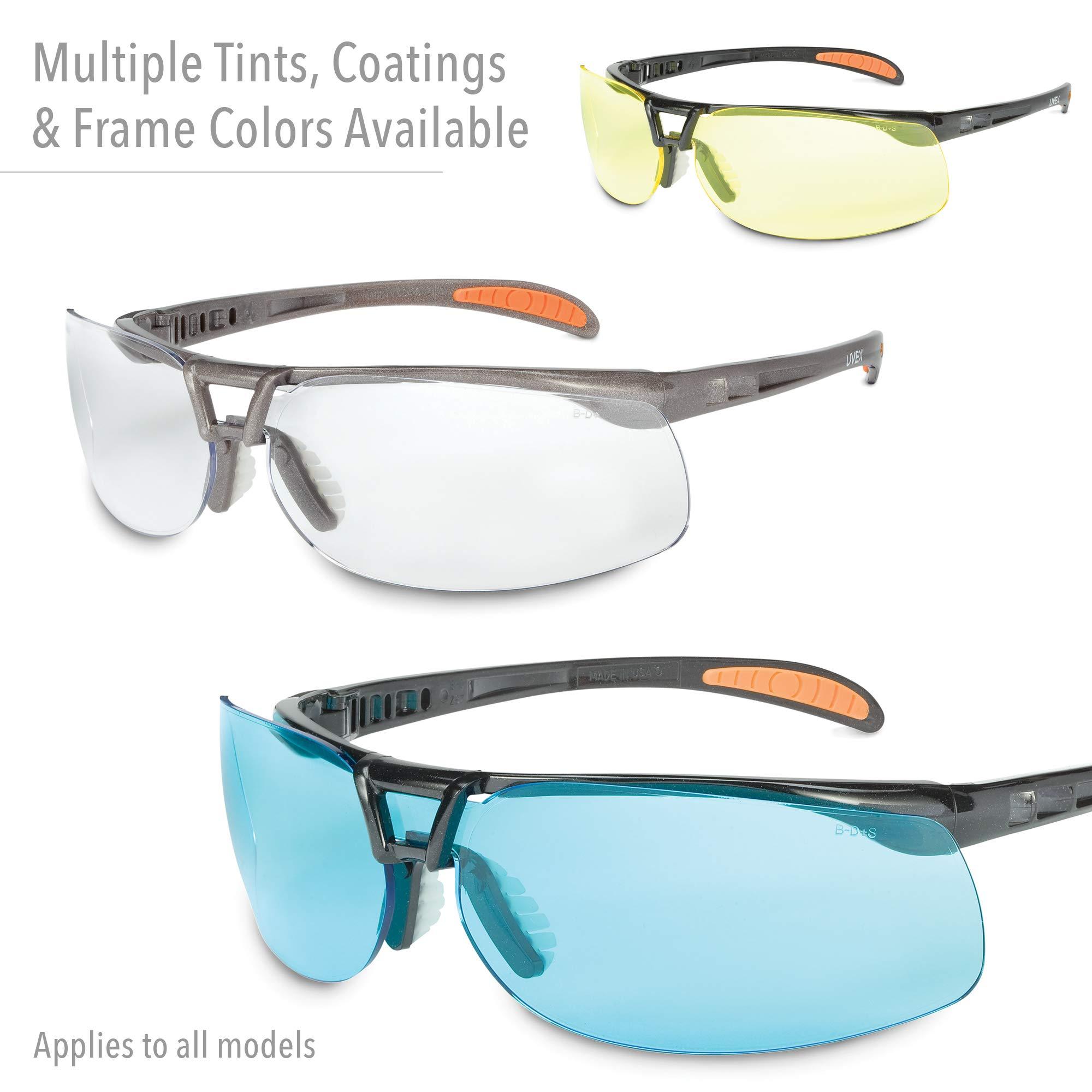 Honeywell Ademco UVEX by Honeywell S4201 Protégé Safety Eyewear, Metallic Black Frame, Gray Ultra-Dura Hardcoat Lens