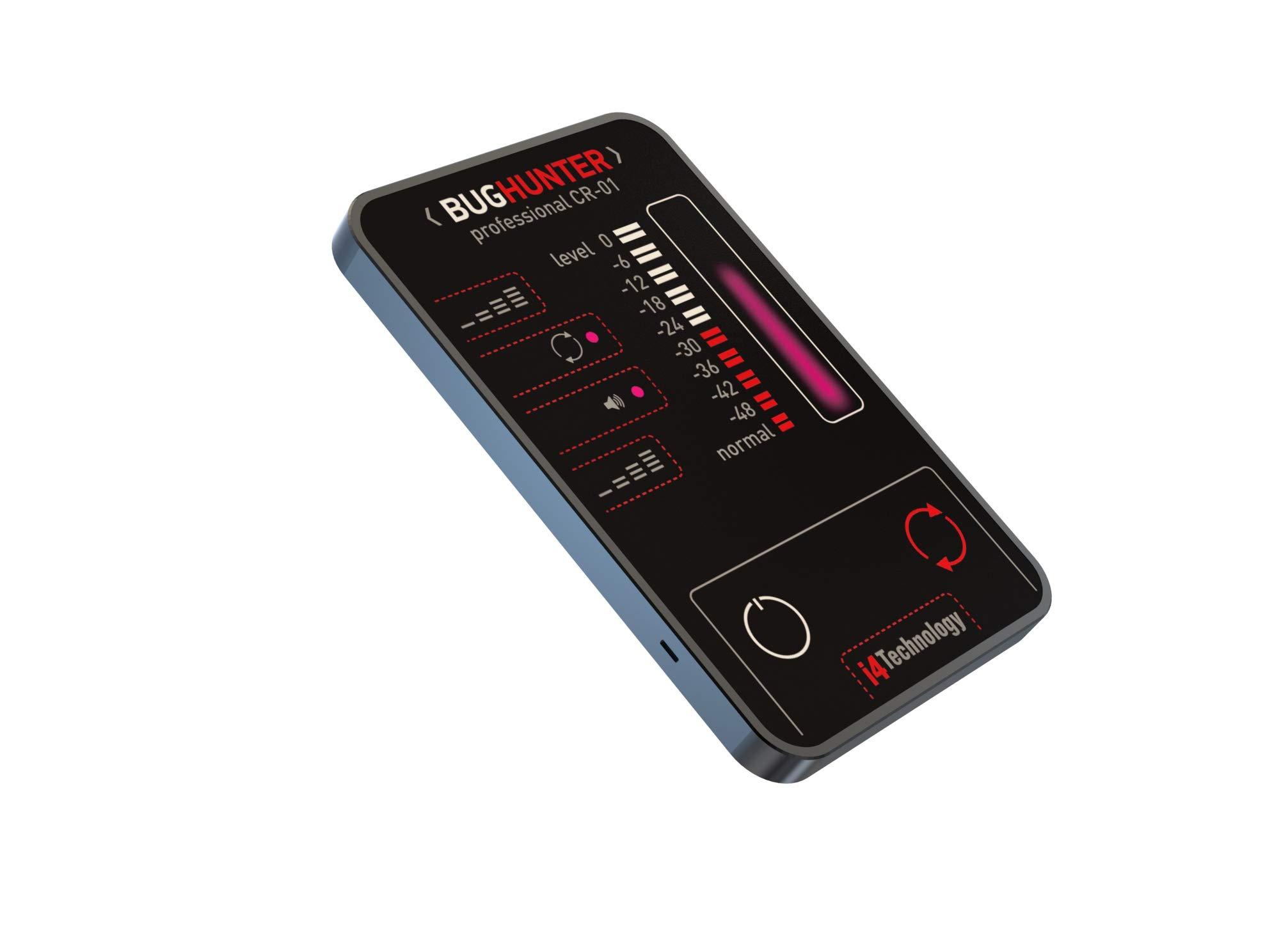 i4 Technology Anti-spy Bug Detector | Pocket RF Signal Detector | High Sensitive Spy Bug Sweeper | Search for GPS Tracker, Mobile Phones, Wi-Fi, 3G, 4G, GSM, Wireless Camera | i4Technology CR-01