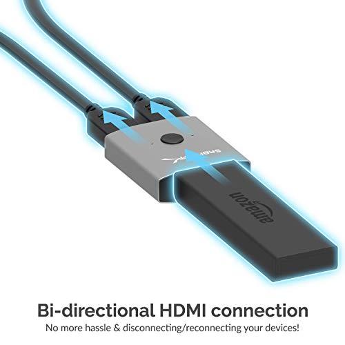 SABRENT SABRENT 2-Port 4K Dual HDMI Sharing Switch + Premium 3-Port Aluminum Mini USB 3.0 Hub