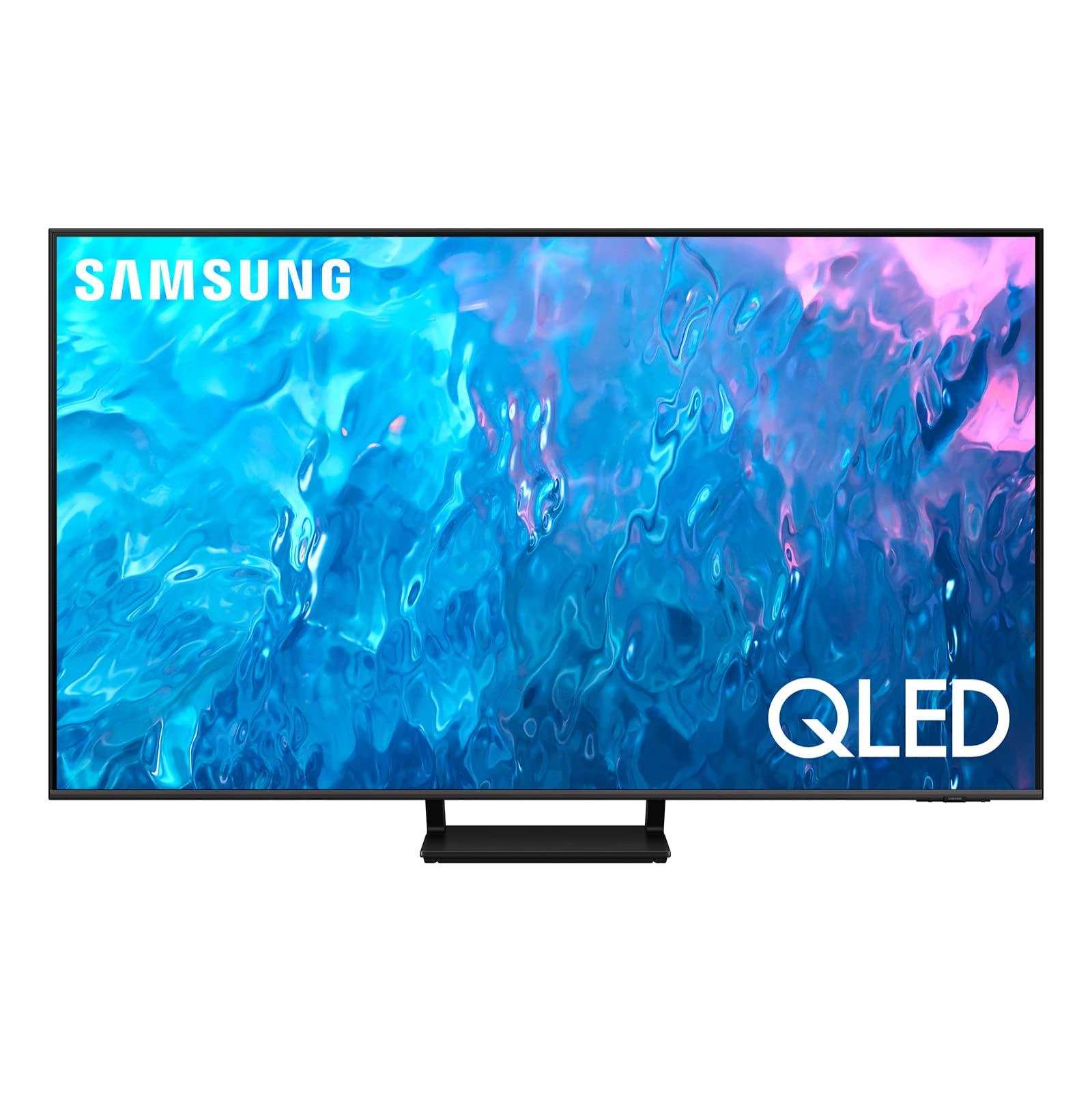 SAMSUNG SAMSUNG 55-Inch Class QLED 4K Q70C Series Quantum HDR, Dual LED, Object Tracking Sound Lite, Q-Symphony, Motion Xcelerator Turbo+, Gaming Hub, Smart TV with Alexa Built-in (QN55Q70C, 2023 Model),Black