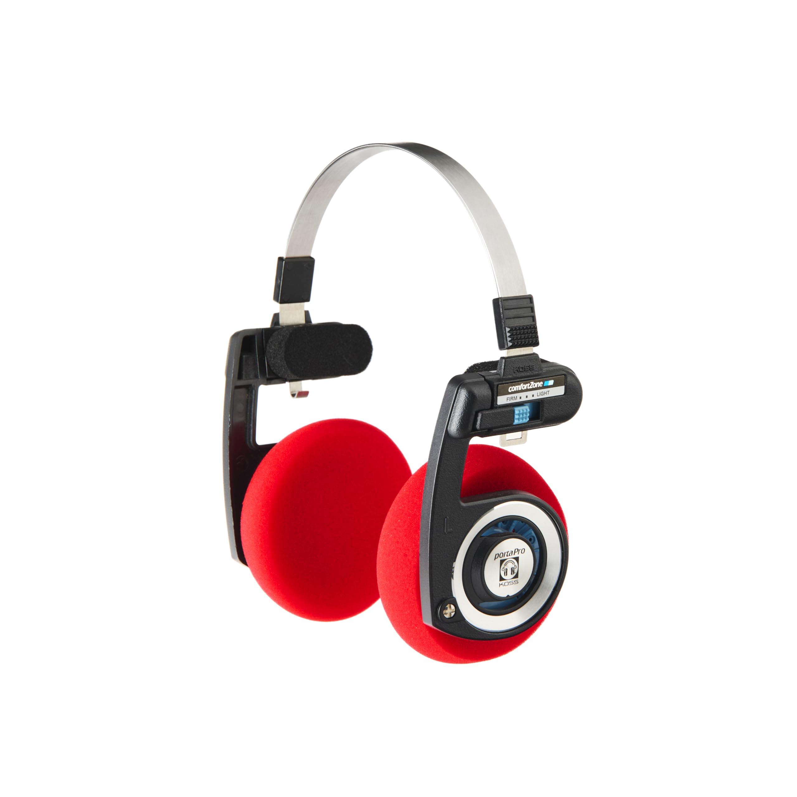 YAXI YAXI EARPADS for Koss PORTAPRO 2Pairs+Pouch ((Red+Blue)+Pouch)