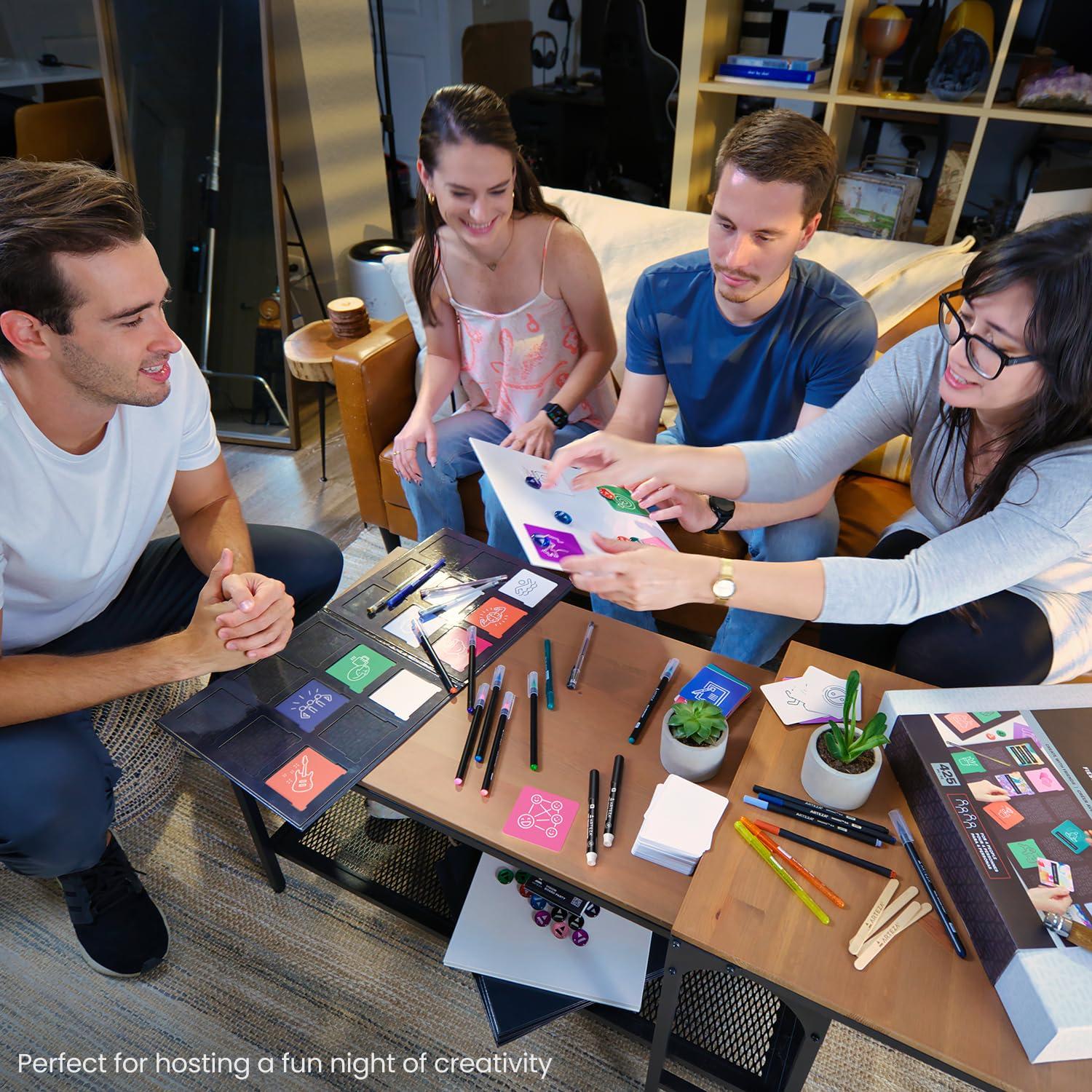 ARTEZA ARTEZA Vision Board Kit, Experience Box | Creative Art & Craft Set for Goal Setting, Party Kit for Group Activities, Business Planning, Personal Development, Art Supplies, Craft Supplies