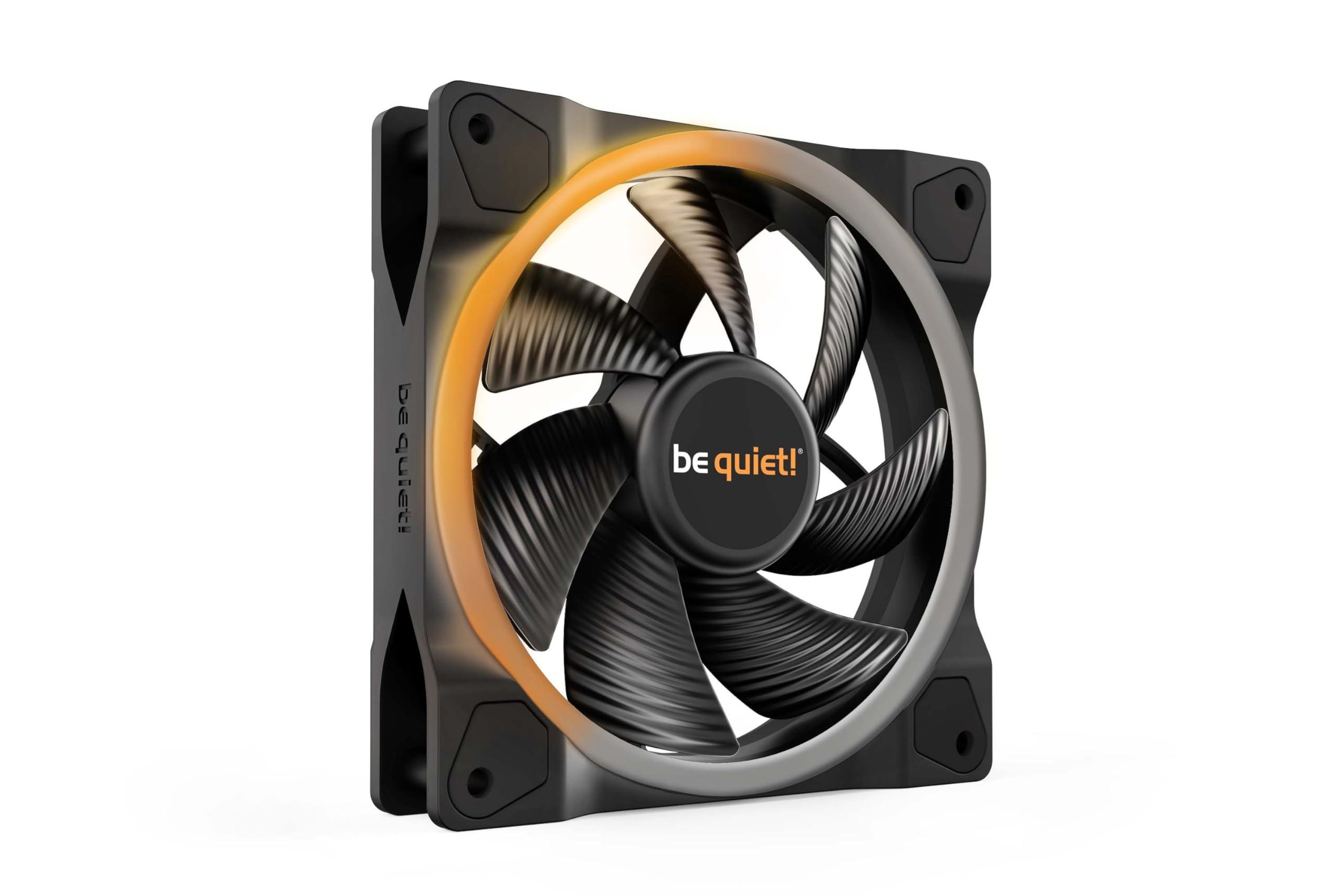 be quiet! be quiet! Light Wings 120mm PWM Premium ARGB Premium Low Noise Cooling Fan | 4-Pin | Black | BL072