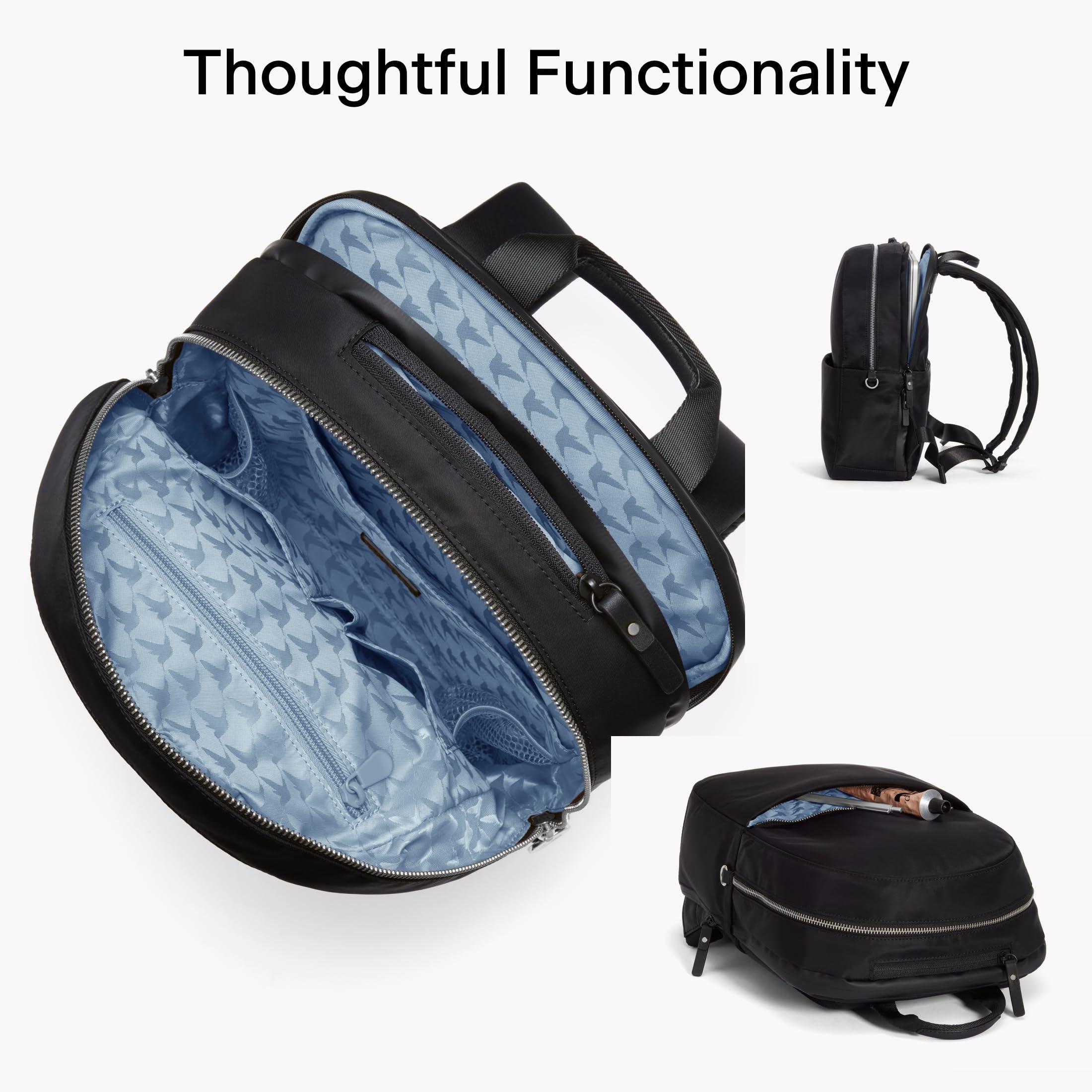 Lo & Sons Lo & Sons Beacon Backpack - Chic Premium Travel Bag with 13" Laptop Compartment, Luggage Sleeve | Minimalist Bag for Women