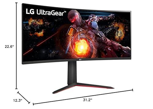 LG LG UltraGear QHD 34-Inch Curved Gaming Monitor 34GP63A-B, VA with HDR 10 Compatibility and AMD FreeSync Premium, 160Hz, Black