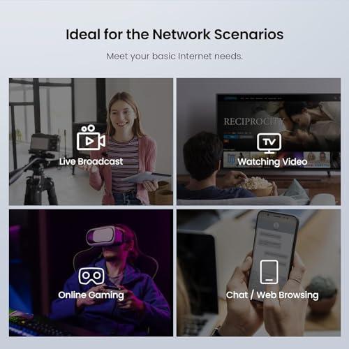 Tenda Tenda AC1200 Gigabit WiFi Router - Dual Band High Speed Wireless Internet Router, 3xWAN/LAN Gigabit Ports, 4x6dBi Antennas, MU-MIMO, Beamforming, IPv6, Guest WiFi, AP Mode(AC8)