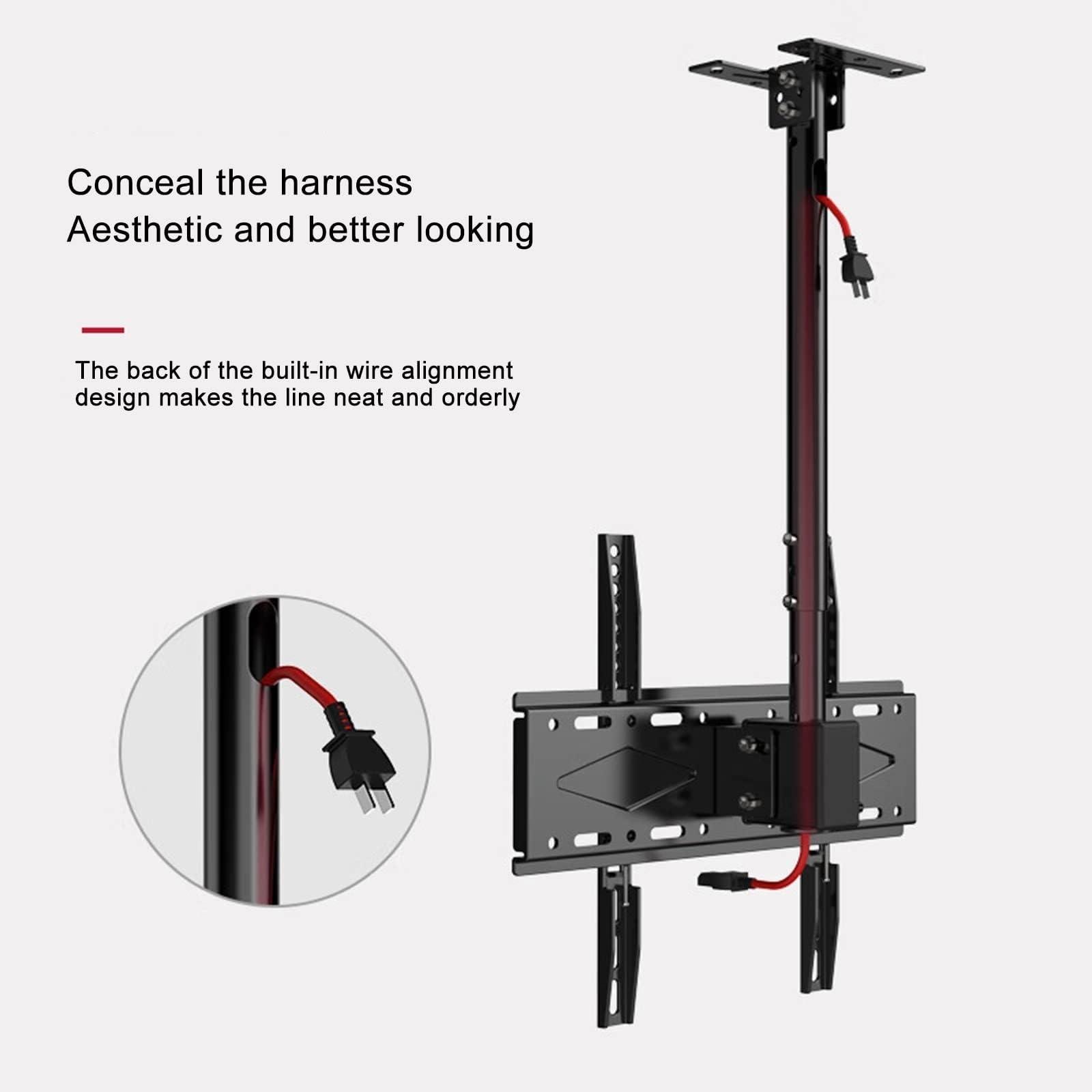 EoxinDm Wall Mount TV Bracket, 360 Deg Rotation Tilt Swivel TV Mount, Ceiling TV Mount, Fits 26-60 Inch TVs, VESA Max 400x400mm, Load 50Kg/110Lbs (Size : 4M) (Size : 3M)