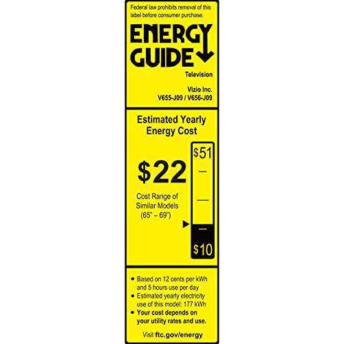 VIZIO VIZIO 65-Inch V-Series 4K UHD LED Smart TV with Voice Remote, Dolby Vision, HDR10+, Alexa Compatibility, V655-J09, 2022 Model