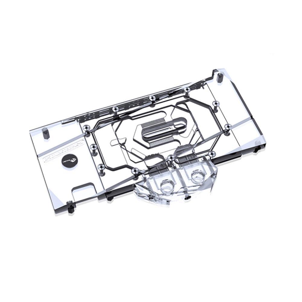 YXHGeeek GPU Waterblock -for Zotac RTX 4080 Super 16GB Trinity OC White Edition, PC GPU Water Liquid Cooling Block Cooler with Backplate (12V RGB Aura Effect LED Lights GPU Block with Backplate)