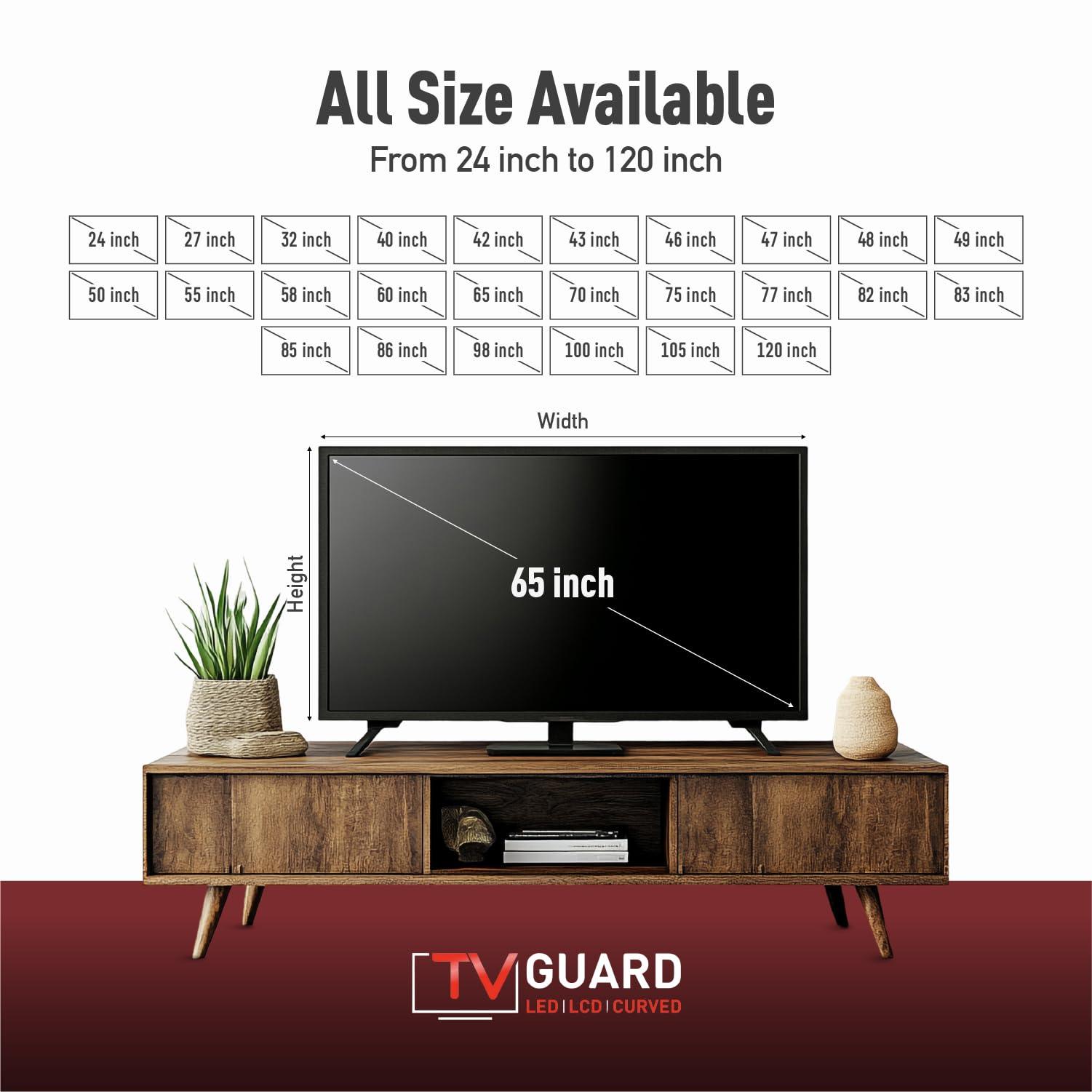 Tv Guard Tv Guard TV Screen protector. Customizable dimensions for all brands. (100 inch) Transparent