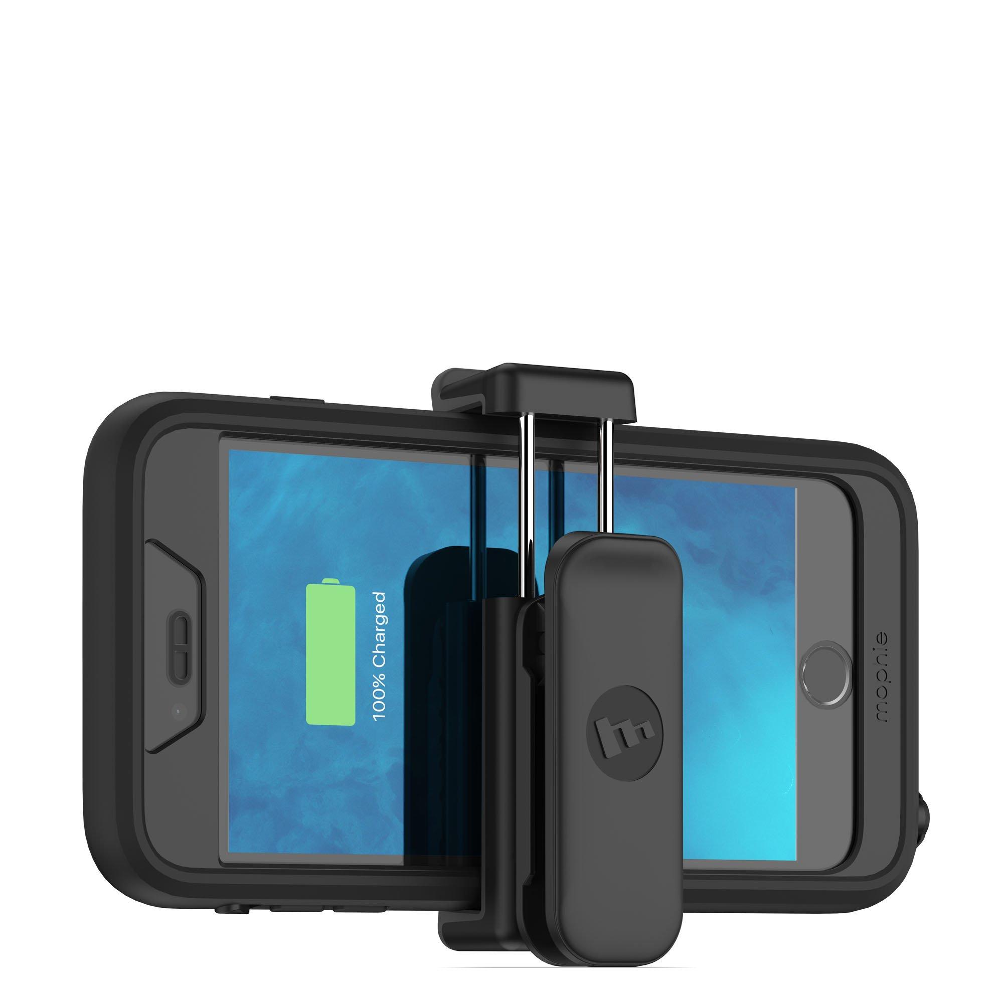 Mophie mophie Universal Belt Clip - Compatible with iPhone 16/15/14, Galaxy S24/S23, Google Pixel 9/8 & More - 360 Rotating, Adjustable, Secure Clip, Black
