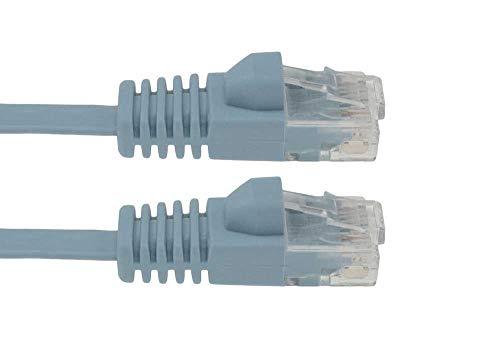 SF Cable 45 ft Cat 6 Unshielded (UTP) Flat Ethernet Network Cable - Blue