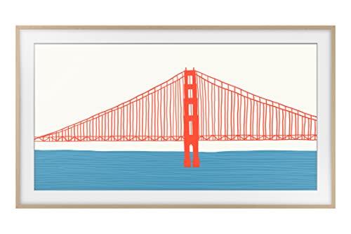 SAMSUNG SAMSUNG ( Modern Teak Frame Customizable Bezel, 55 Inch, 2021 Model)