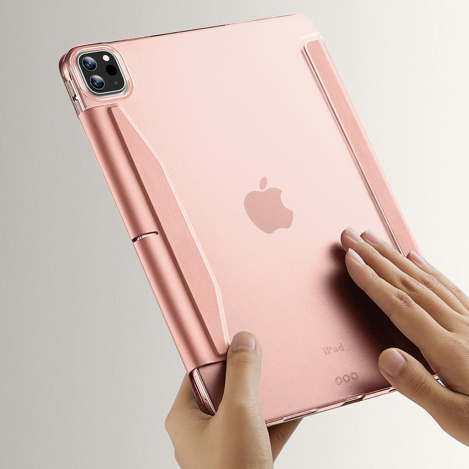 ZERODAMAGE SAHARA CASE Sahara - Venture Series Tri-Fold Folio Case for iPad Pro (M4) 13" 2024, Desert Rose, (TB00377)