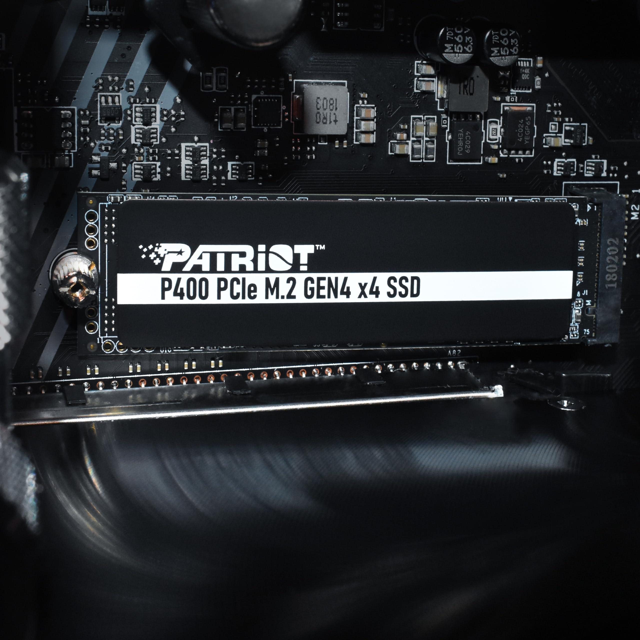 Patriot Memory Patriot P400 2TB Internal SSD - NVMe PCIe M.2 Gen4 x 4 - Compatible with PS5 Solid State Drive - P400P2TBM28H