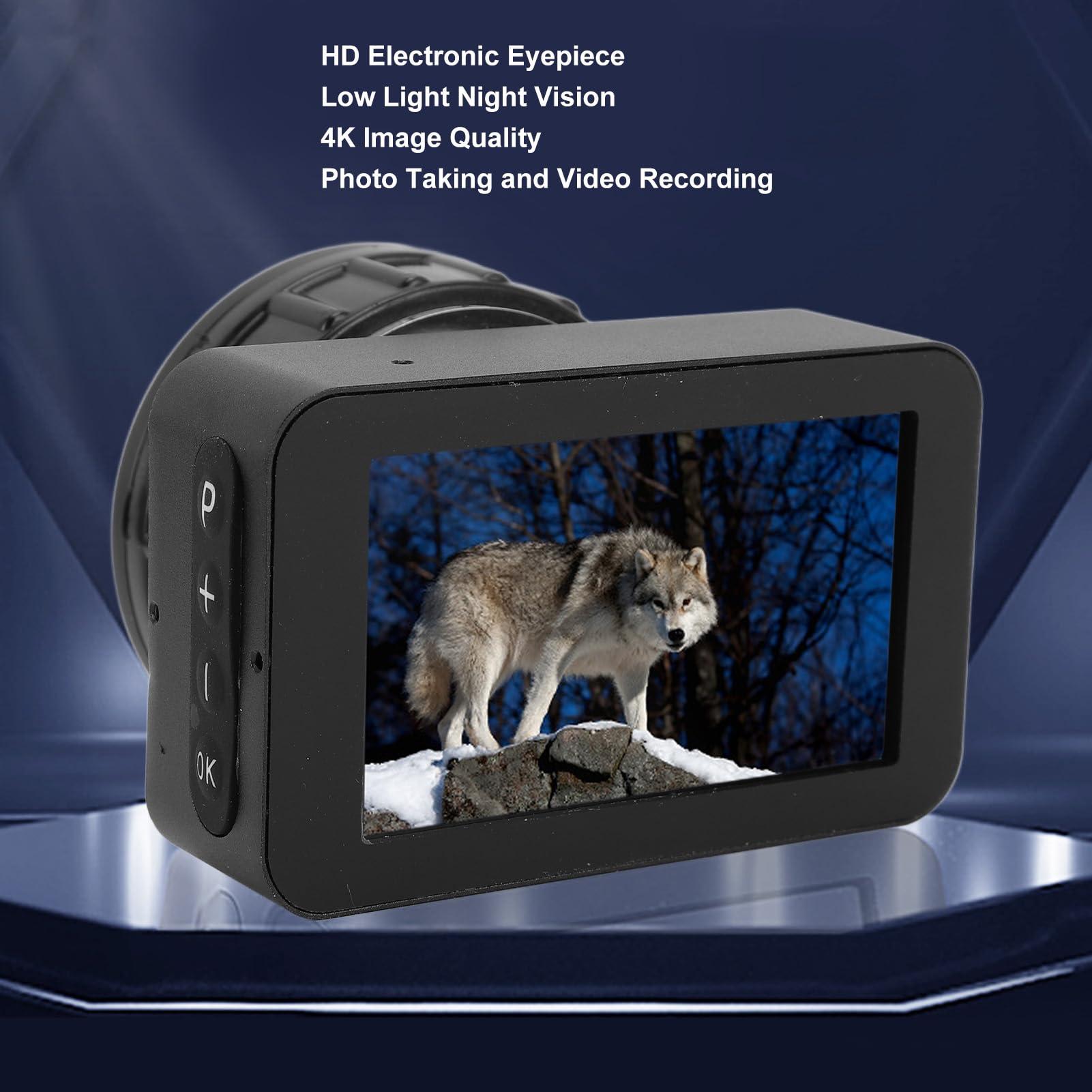 VBESTLIFE Electronic Eyepiece, 4K HD 5X Zoom Telescope Eyepiece Camera for Astronomy, 3 Inch Color LCD Screen, Support Phone Connection, for Telescopes and Microscopes