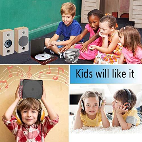 MONODEAL Portable CD Player with Headphones, Monodeal CW605 Compact Design CD Player with LCD Disply, Anti-Skip Personal CD Player for Car, Rechargeable CD Player for Music Audiobook Listening